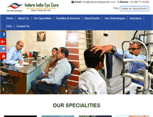 Tablet Screenshot of indoreindiaeyecare.com